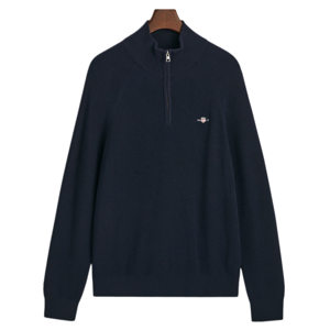 GANT Ribbed Cotton Wool Half-Zip Sweater